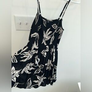 Angie Blue and Black Spaghetti Strap MINI Sundress